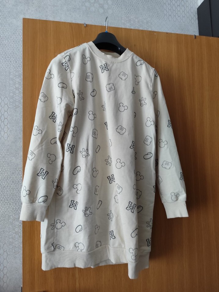 Uzun Kollu Baskılı Hamile Tuniği - Görsel 4