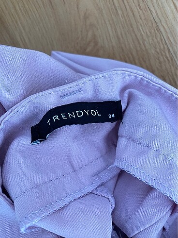 Lila kumaş pantolon - Görsel 4