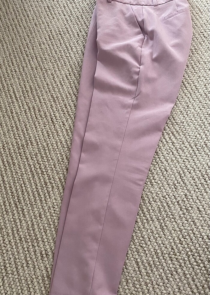 Lila kumaş pantolon - Görsel 2