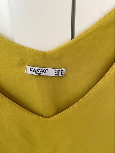 Kadın yağ yeşili bluz - Görsel 3