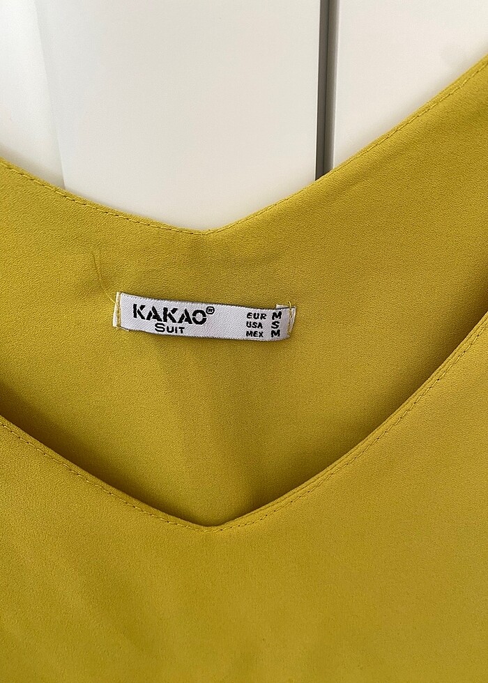 Kadın yağ yeşili bluz - Görsel 3