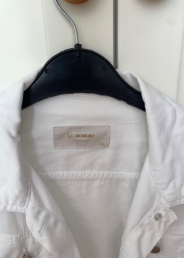 Kadın beyaz ceket - Görsel 5