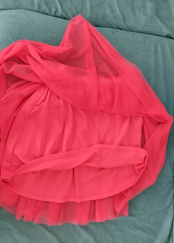 11-12 Yaş Beden pembe Renk Kız Çocuk Pembe tütü Etek