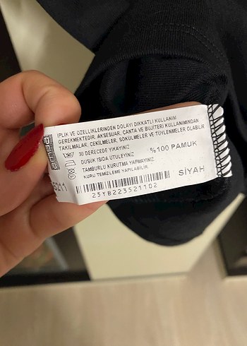 Kız Çocuk Siyah Baskılı Kısa Kollu Tişört - Görsel 3