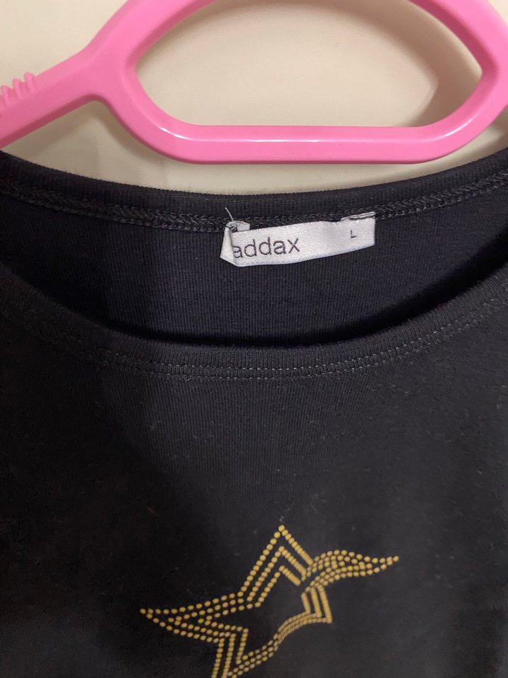 Kız Çocuk Siyah Payetli Kısa Kollu Tişört - Görsel 2