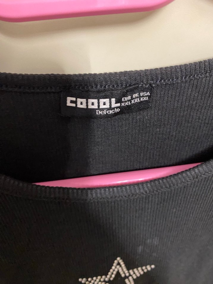 Kız Çocuk Gri Kısa Kollu Tişört - Görsel 2