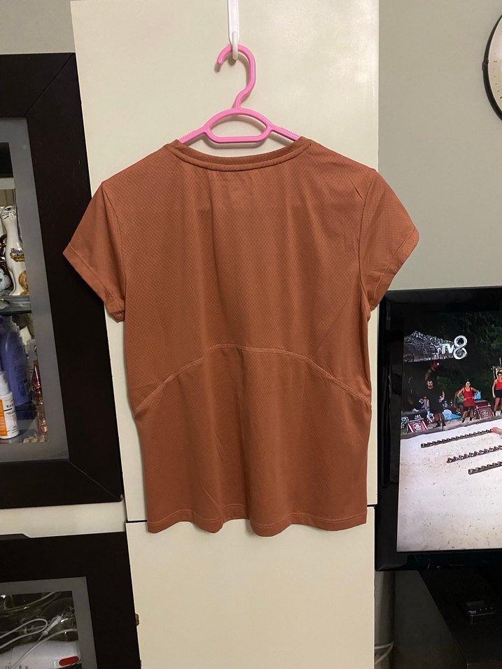 Kadın Kahverengi Kısa Kollu Tişört - Görsel 5