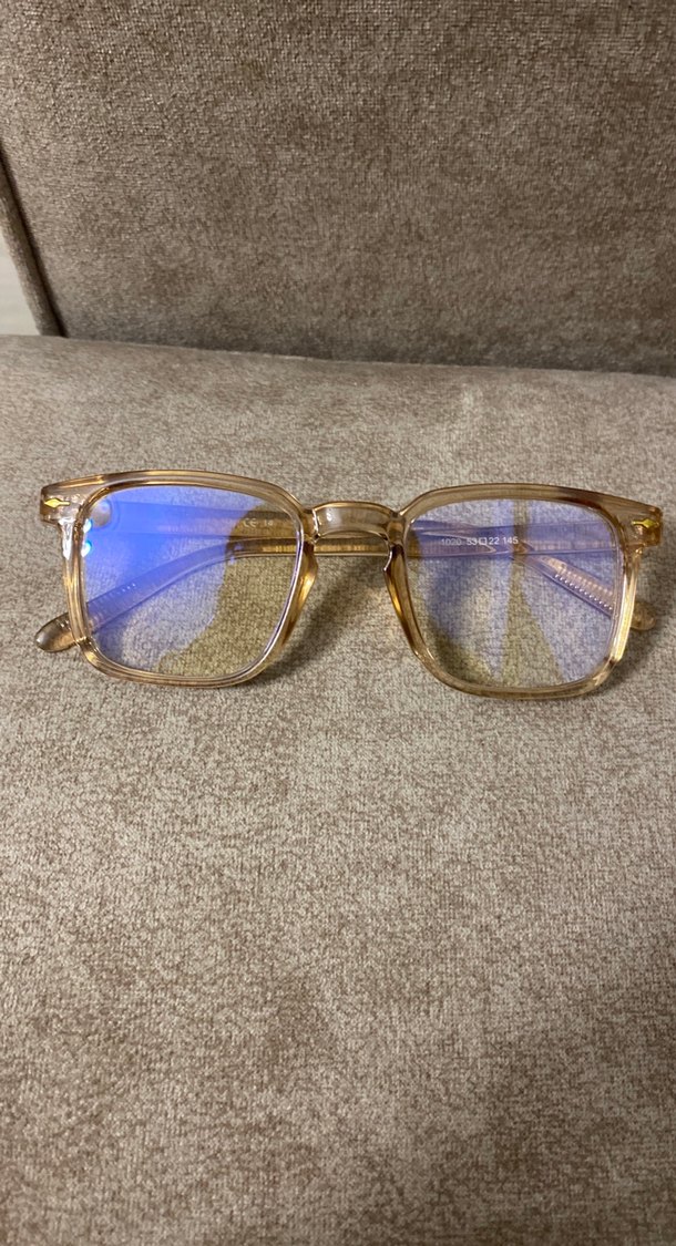Bej Şeffaf Kadın Gözlüğü - Görsel 2