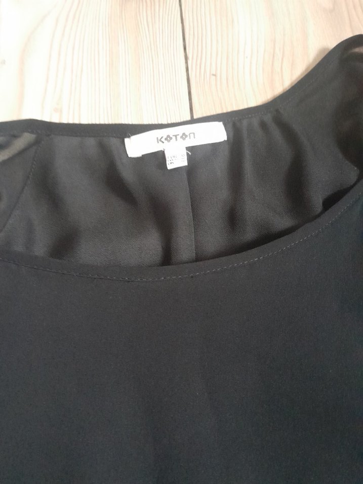 Siyah V Yaka Midi Elbise - Görsel 3