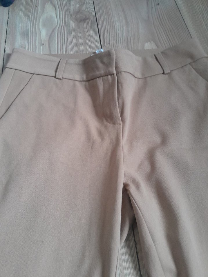 Bej Kadın Kumaş Pantolon Regular Fit - Görsel 2