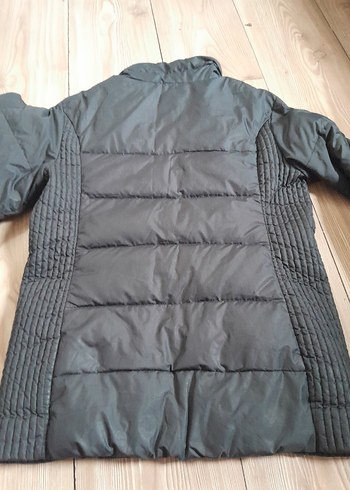 Siyah Fermuarlı Kadın Kışlık Mont - Görsel 4