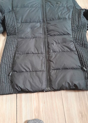 Siyah Fermuarlı Kadın Kışlık Mont - Görsel 3