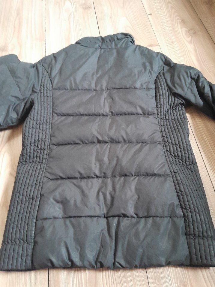 Siyah Fermuarlı Kadın Kışlık Mont - Görsel 4