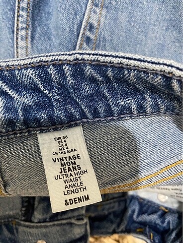 s Beden lacivert Renk H&m mom ultra high jean