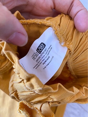 3-6 Ay Beden altın Renk Pantalon