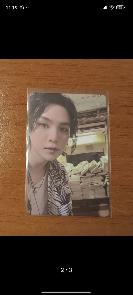 Orjinal Agust D/ Yoongi fotocard  D-Day album fotokart - Görsel 2