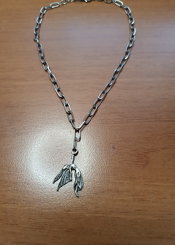 Fairy core perili Gri Zincir kolye - Görsel 3