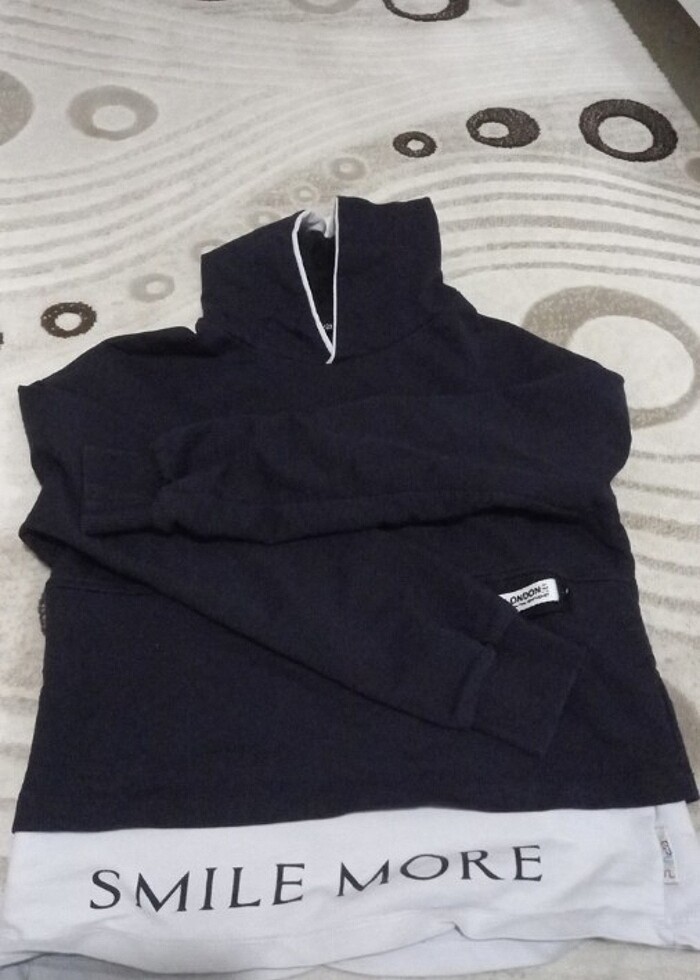 Cocuk kisa sweatshirt  - Görsel 3