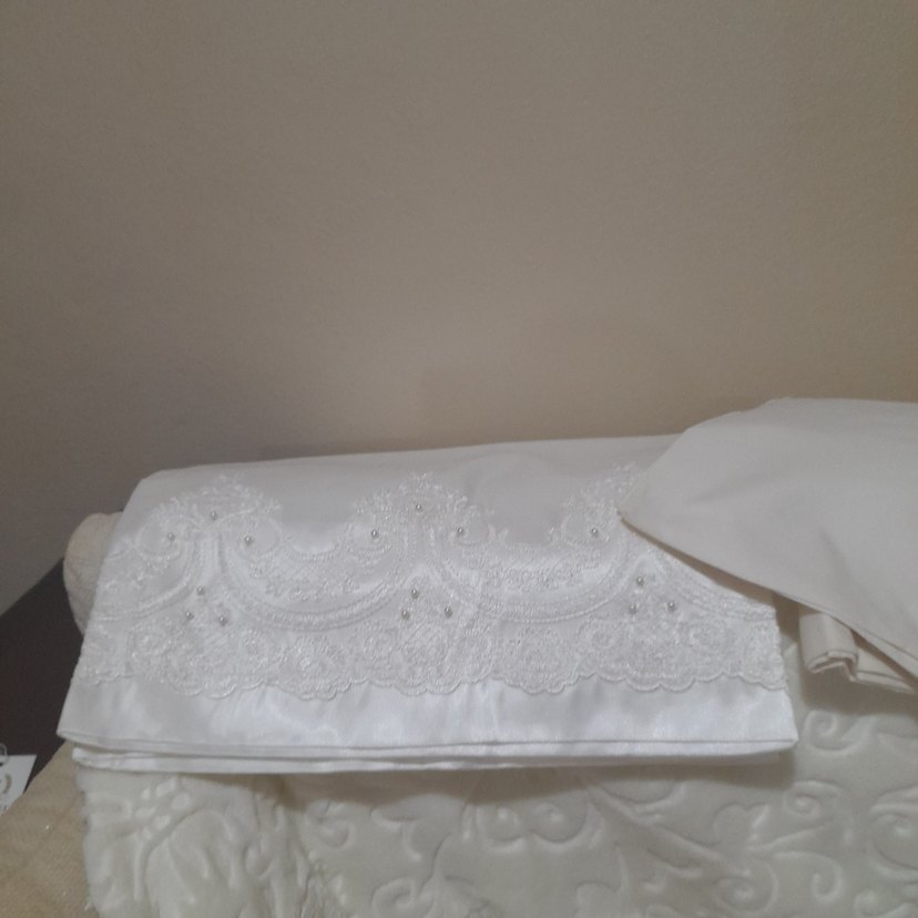 İşlemeli güpürlü battaniye seti - Görsel 3