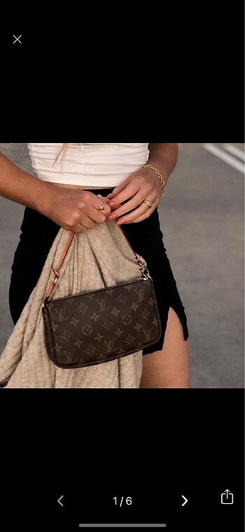 Louis Vuitton monogrom pochette çanta