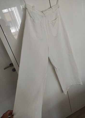 38 Beden beyaz Renk İpekyol kumaş pantolon 