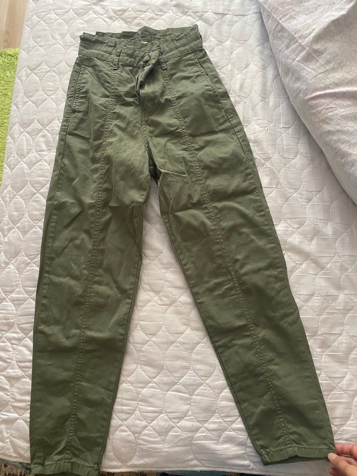 Yüksek bel havuç pantolon - Görsel 3