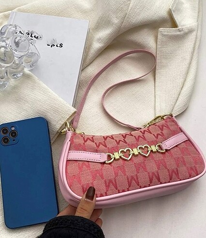 Sheinside Pembe kalp çanta