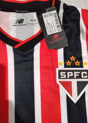 SPFC Baskılı Kırmızı Siyah Erkek V Yaka Forma - Görsel 2