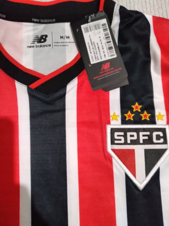 SPFC Baskılı Kırmızı Siyah Erkek V Yaka Forma - Görsel 2