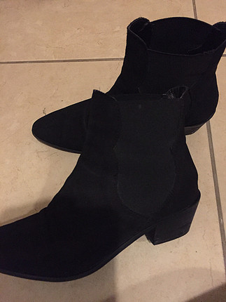 MANGO 37 no SIYAH SUET BOOTIE