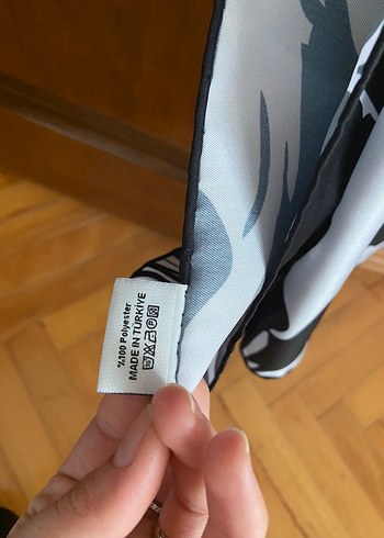 Beden Siyah Beyaz Baskılı Modern Perde