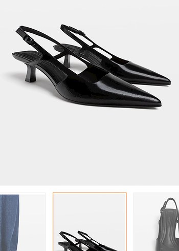Stradivarius Siyah Tokalı Stiletto Kadın Ayakkabı
