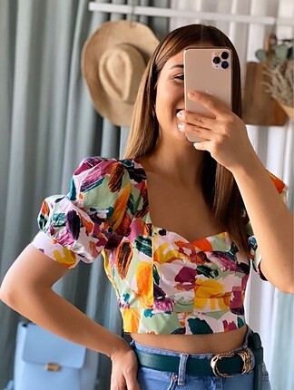 Renkli croptop