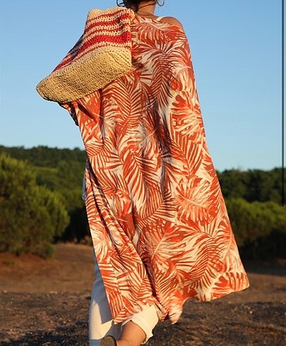 Kiremit rengi kimono
