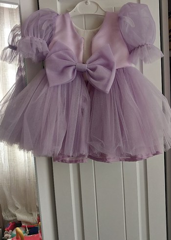 Balon Kol Tütü Kız Çocuk Elbisesi - Görsel 2