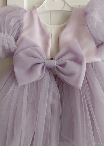 Balon Kol Tütü Kız Çocuk Elbisesi - Görsel 3