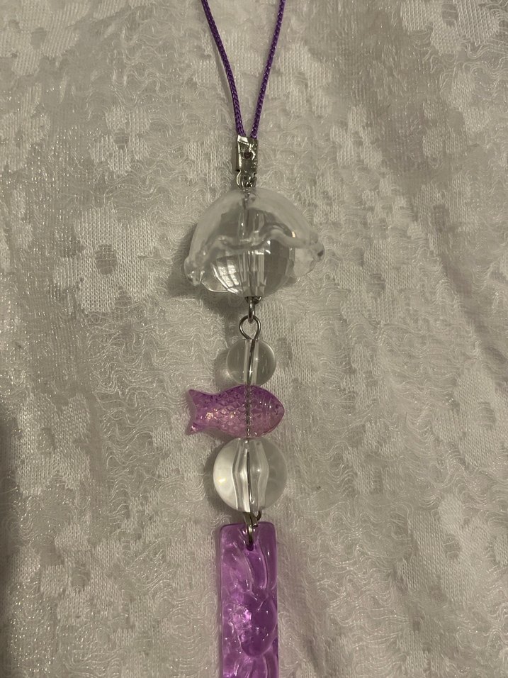 Denizanası balık charm süsü - Görsel 3