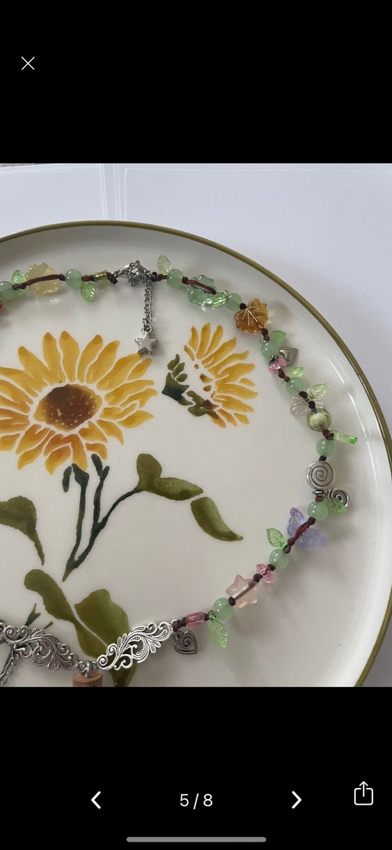 Pinterest fairycore ip kolye - Görsel 4