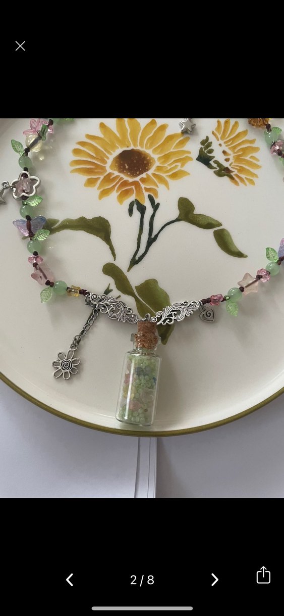 Pinterest fairycore ip kolye - Görsel 2