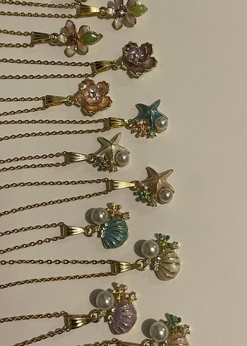 Fairycore çiçek Çelik kolyeler - Görsel 3