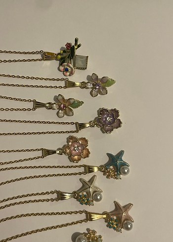 Fairycore çiçek Çelik kolyeler - Görsel 4