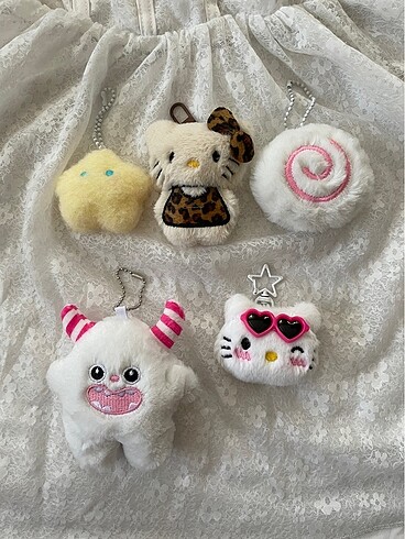 Beden Peluş anahtarlık charm süsleri