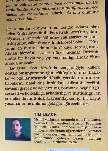 Lidya'nın Son Kralı - Tim Leach - Görsel 2