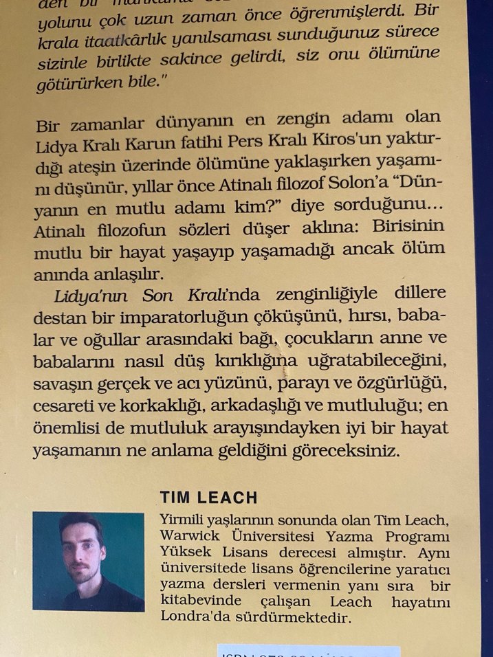 Lidya'nın Son Kralı - Tim Leach - Görsel 2