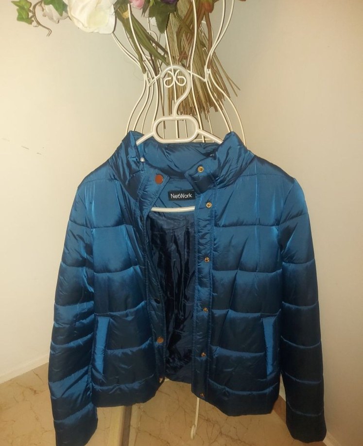 NetWork Mavi Şişme Mont — görsel 4/5