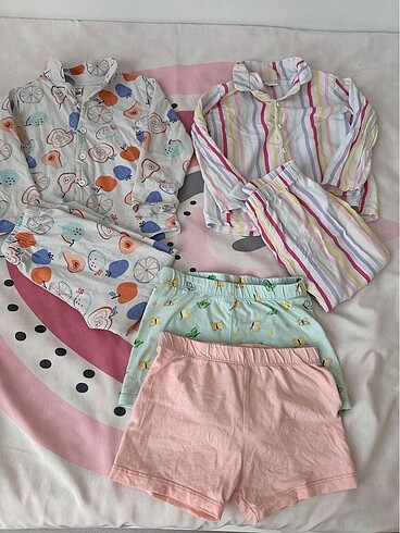2 pijama takımı 2 adet şort