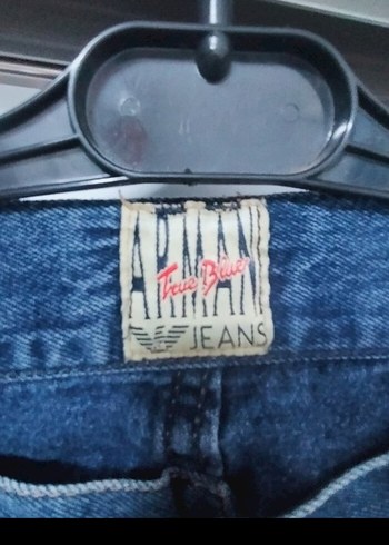 Armani Mavi Loose Fit Erkek Denim Pantolon