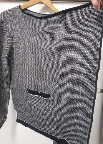 H&M Gri triko Salaş Dökümlü Kadın Hırka