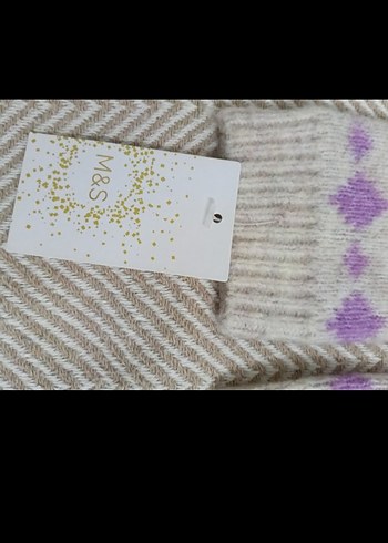 Renkli Örgü Desenli Kadın eldiven - Görsel 4