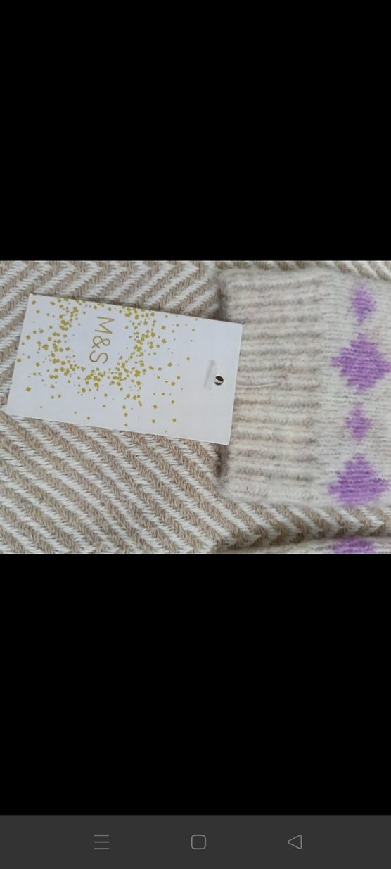 Renkli Örgü Desenli Kadın eldiven - Görsel 4